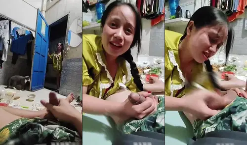 Cái kết ngon chim khi đang quay tay mà quên đóng cửa phòng và bị em hàng xóm nhìn thấy